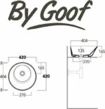 Mees design waskom rond mat grijs - Afbeelding 2