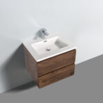 Onderkast badkamermeubel Tieme mat donker eiken 60x50x48cm