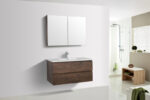 Onderkast badkamermeubel Tieme mat donker eiken 100x50x48cm - Afbeelding 3
