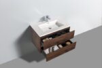 Onderkast badkamermeubel Tieme mat donker eiken 80x50x48cm - Afbeelding 2