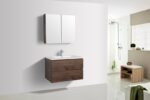 Onderkast badkamermeubel Tieme mat donker eiken 80x50x48cm - Afbeelding 3