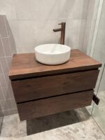 Onderkast badkamermeubel Tieme mat donker eiken 80x50x48cm - Afbeelding 4