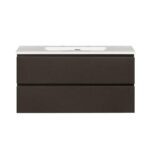 Onderkast badkamermeubel Tieme mat grijs 100x50x48cm