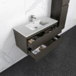 Onderkast badkamermeubel Tieme mat grijs 100x50x48cm - Afbeelding 2