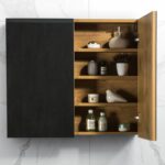 Spiegelkast Tieme mat eiken 80x70x16cm - Afbeelding 2