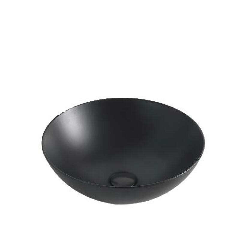 by-goof-waskom-keramiek-mat-zwart-40x40x135cm Waskom keramiek mat zwart 40x40x13.5cm - Afbeelding 1