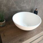 Waskom Max Solid Surface White Matt 37x37x14,5cm